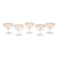 A Collection of Parcel-Gilt Glass Table Articles