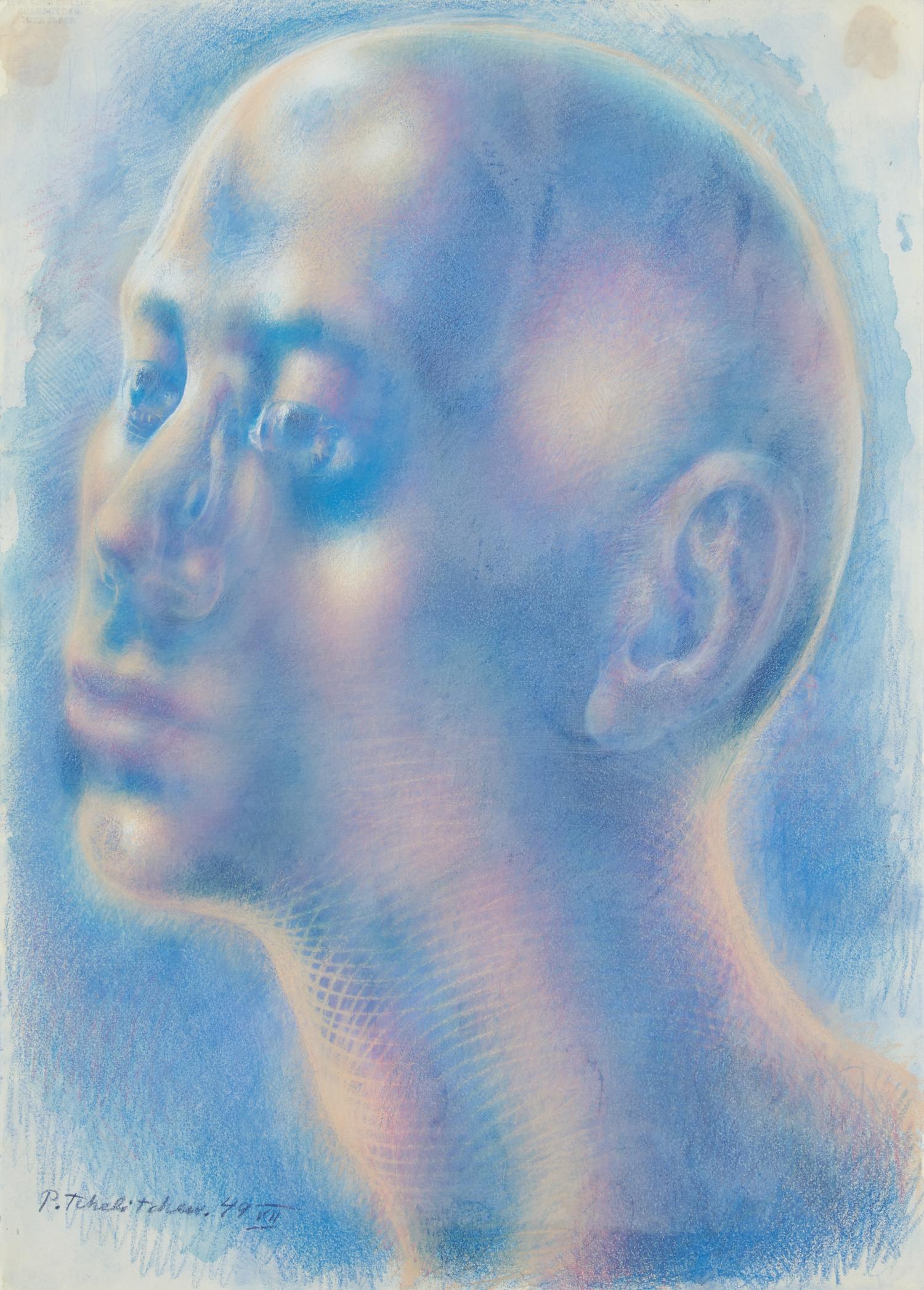 Pavel Tchelitchew (Russian, 1898-1957) — Head in Profile (Étude Anatomique), 1949