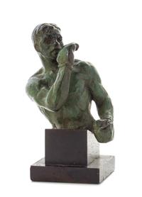 An American Bronze Bust Height overall 7 3/4 inches. — JOE BROWN (1909-1985)