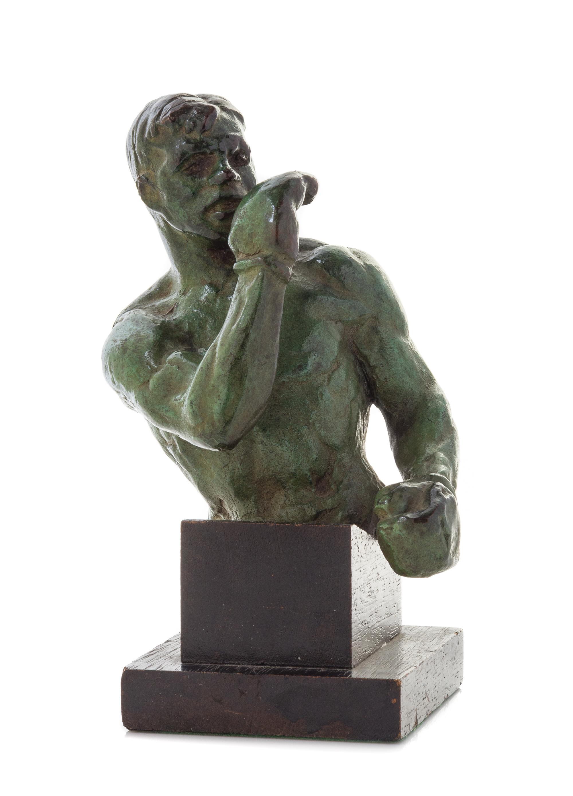 An American Bronze Bust Height overall 7 3/4 inches. — JOE BROWN (1909-1985)