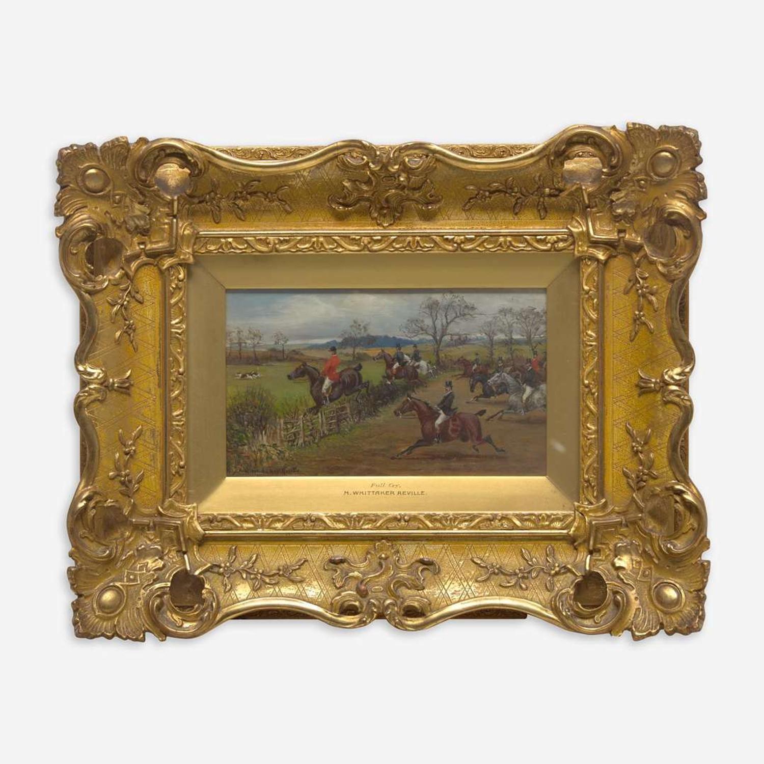 H. Whittaker Reville (British, 19th Century) Four Works: The Fall, Tally Ho!, The Kill, Full Cry
