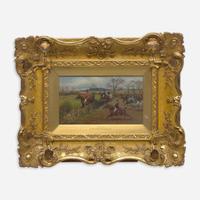 H. Whittaker Reville (British, 19th Century) Four Works: The Fall, Tally Ho!, The Kill, Full Cry