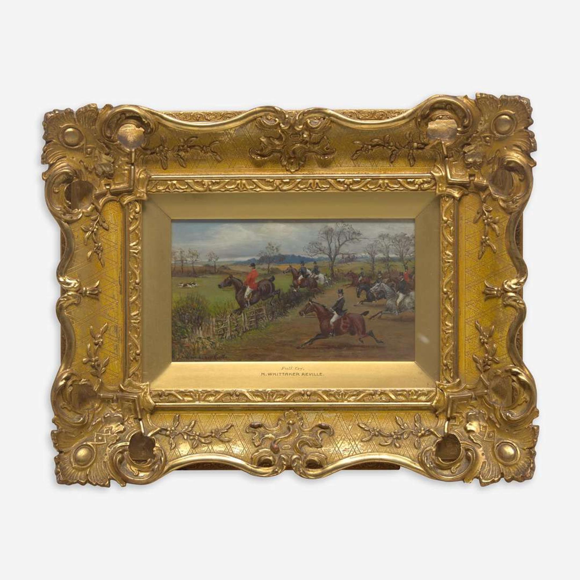 H. Whittaker Reville (British, 19th Century) Four Works: The Fall, Tally Ho!, The Kill, Full Cry