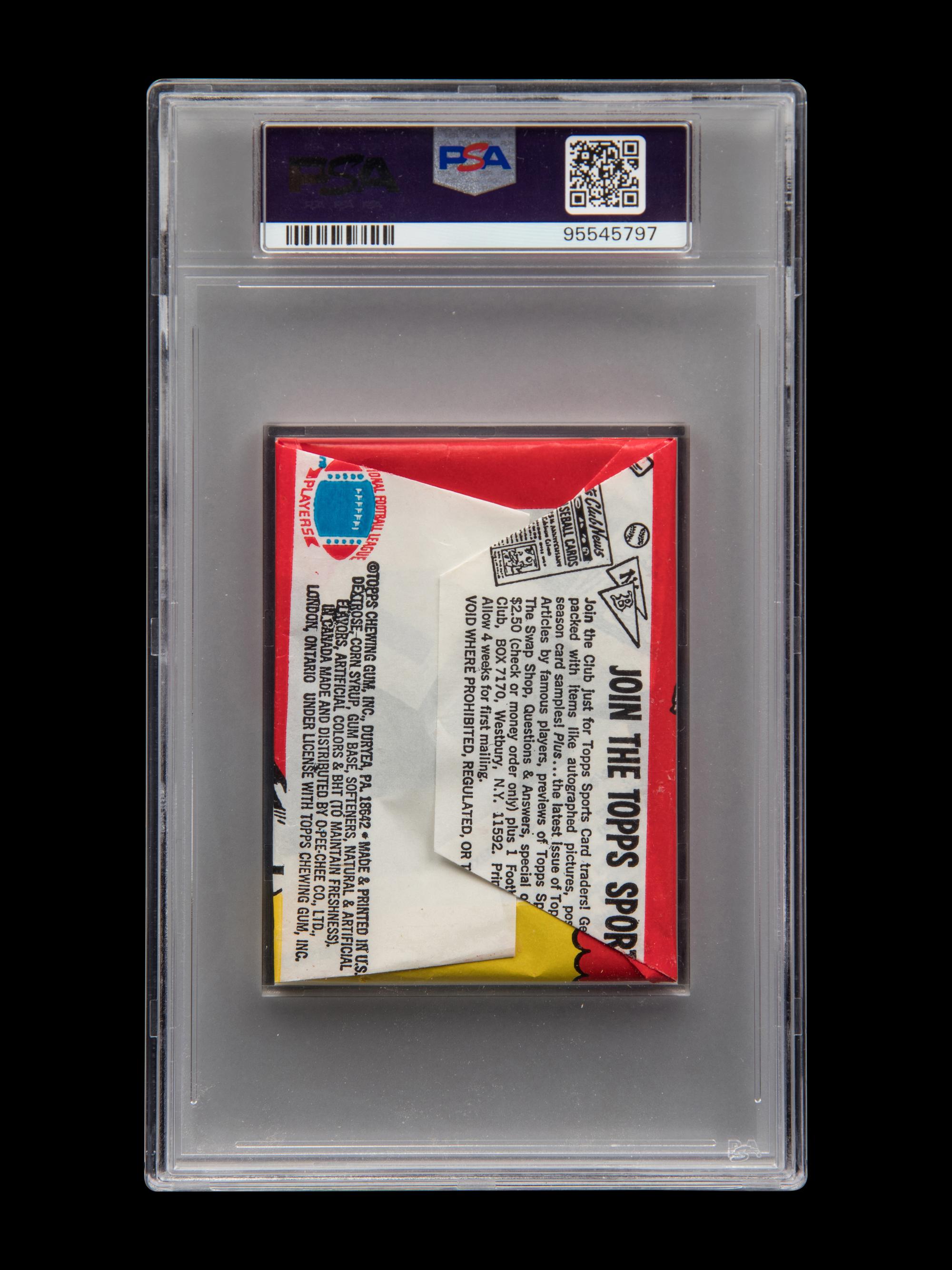 A Sealed Unopened Pack of 1975 Topps Football Cards (PSA 7 NM)