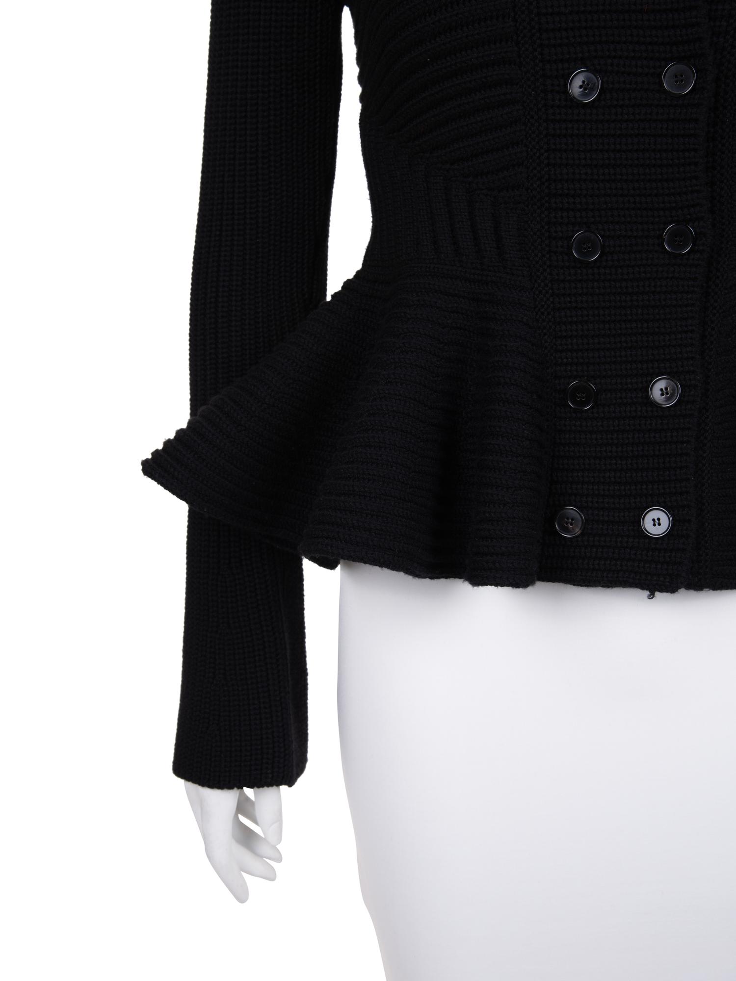 Alexander McQueen Knit Double Breasted Jacket, 2000-10s
