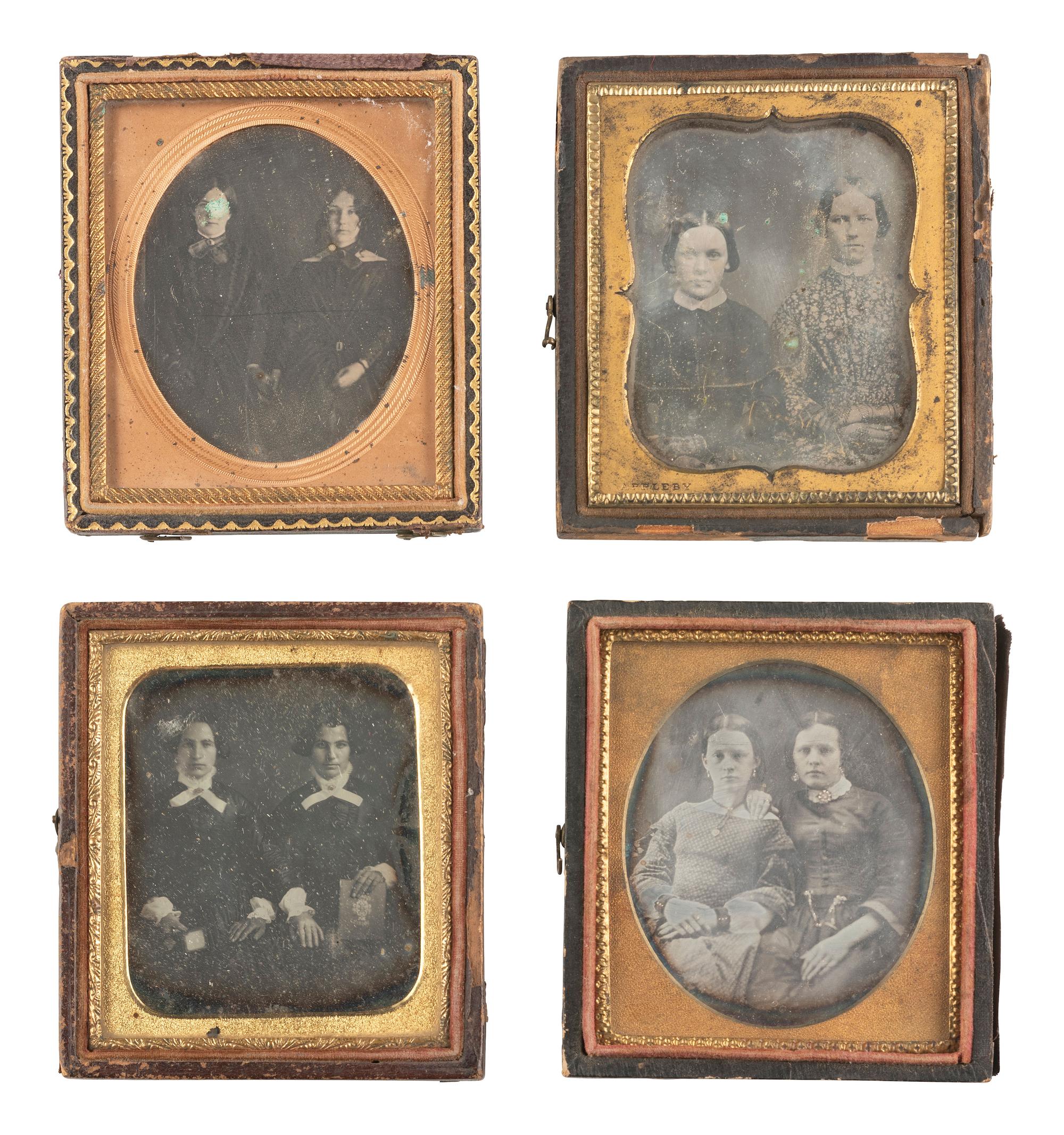 [EARLY PHOTOGRAPHY]. 25 daguerreotypes featuring family portraits.