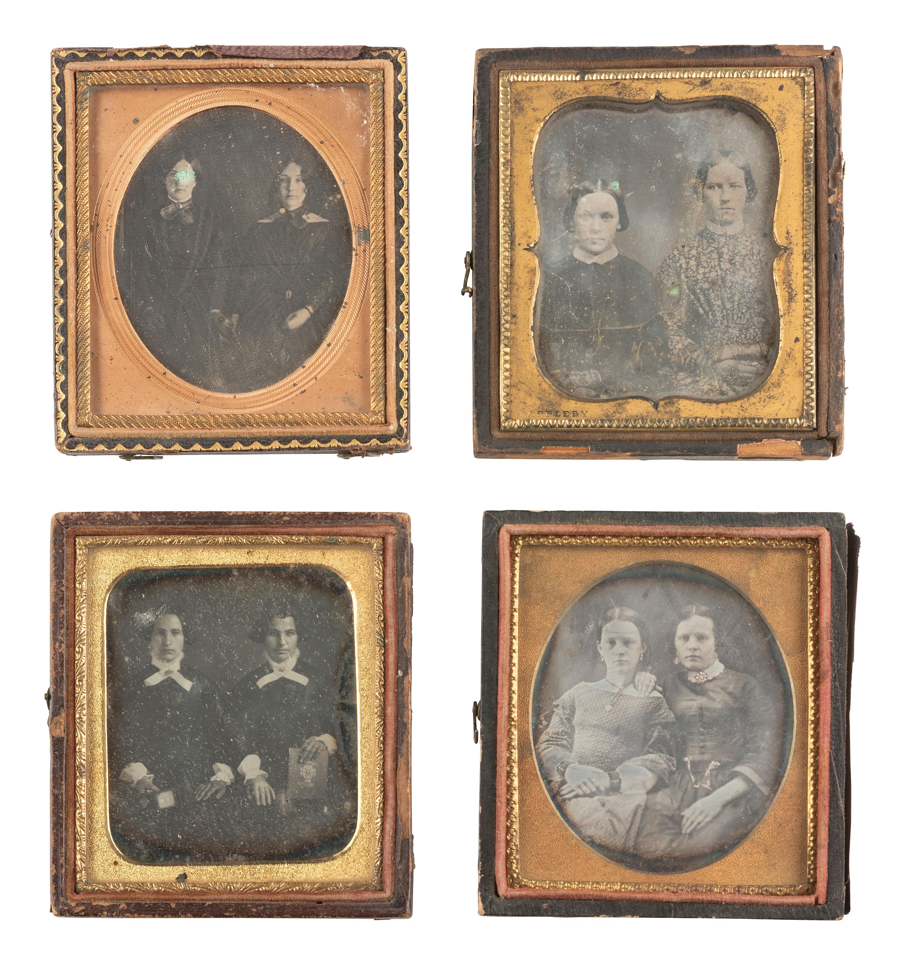 [EARLY PHOTOGRAPHY]. 25 daguerreotypes featuring family portraits.