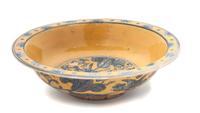 A Chinese Yellow Glazed Bowl Diameter 8 1/4 inches.