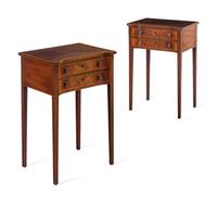 A Pair of Kittinger Federal Style Mahogany Side Tables