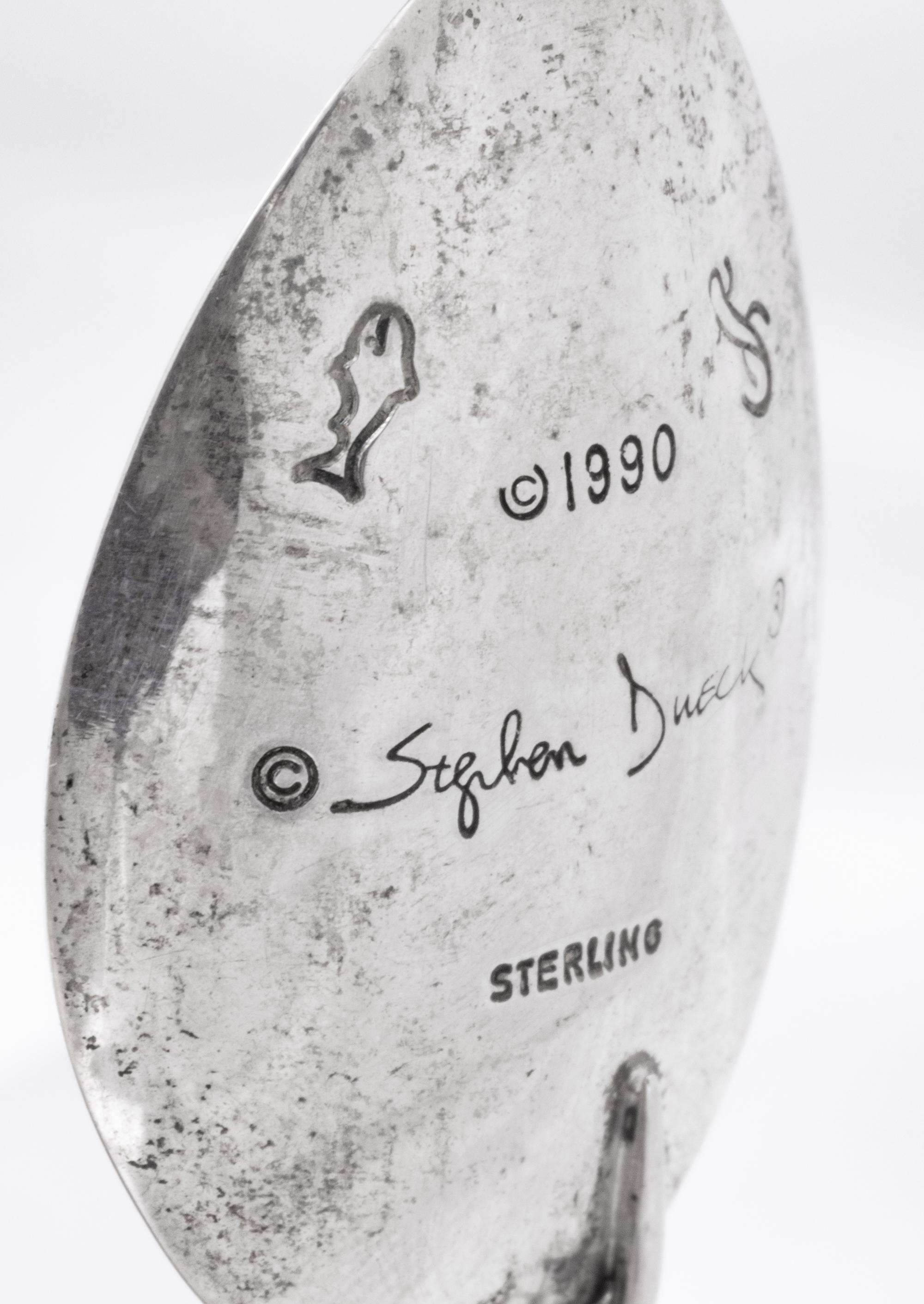 A Steven Dweck Silver-Mounted Mother of Pearl Dish