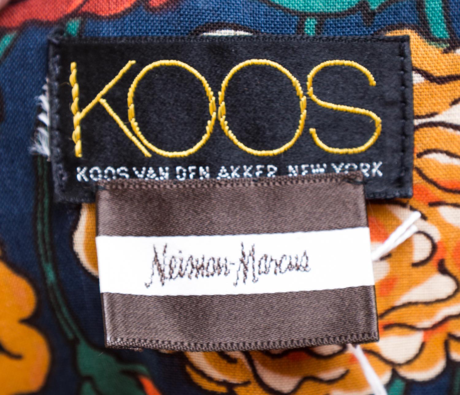 A Koos Van Den Akker Multicolor Quilted Bomber Jacket, Size Medium.