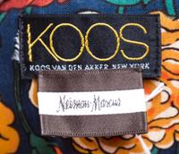 A Koos Van Den Akker Multicolor Quilted Bomber Jacket, Size Medium.