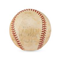 A Vintage Mulit Signed Autograph Baseball Featuring Hall of Famers and Notables (Beckett Authentication Services Letter of Authenticity)
