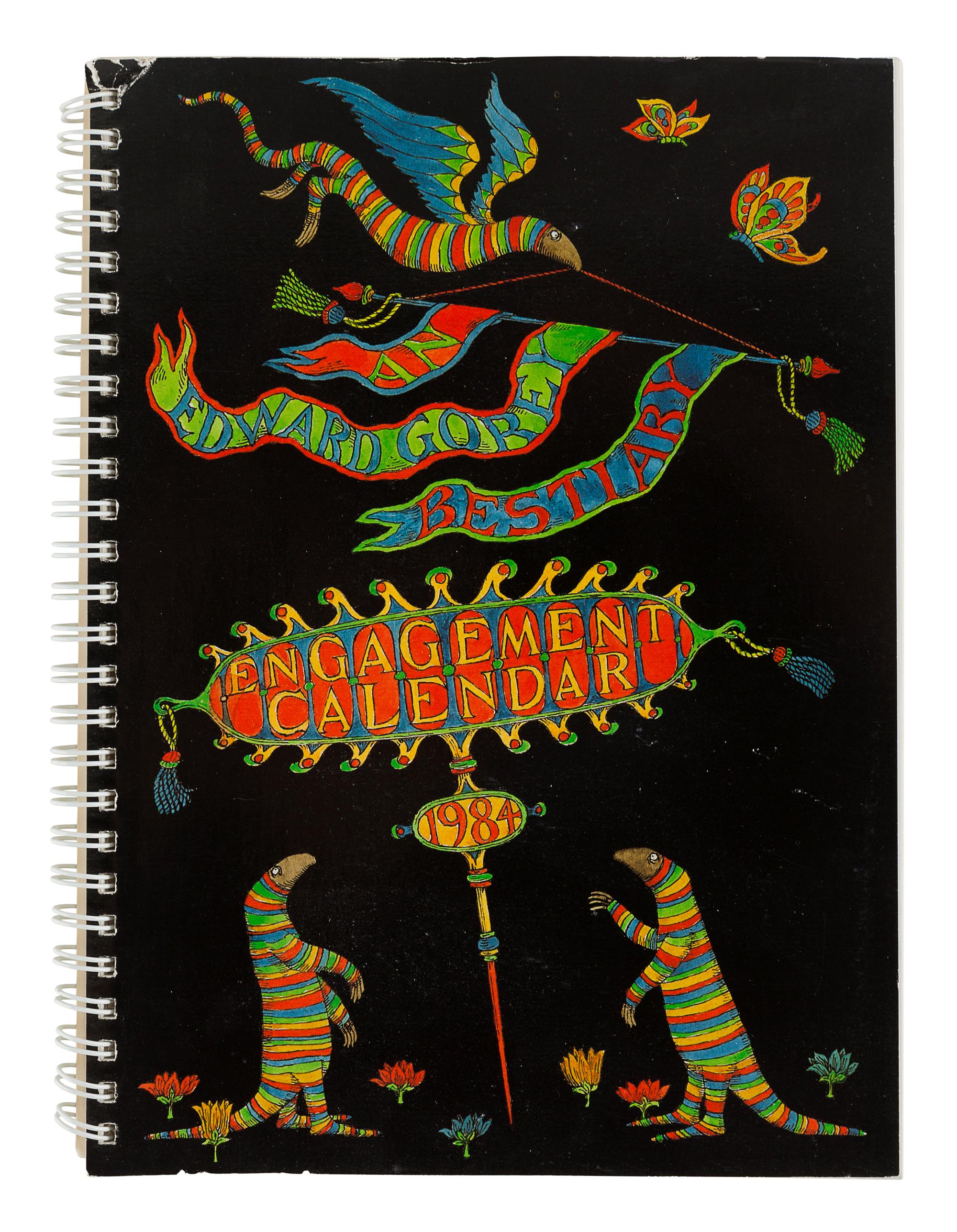 GOREY, Edward. A group of calendars and engagement books, comprising: