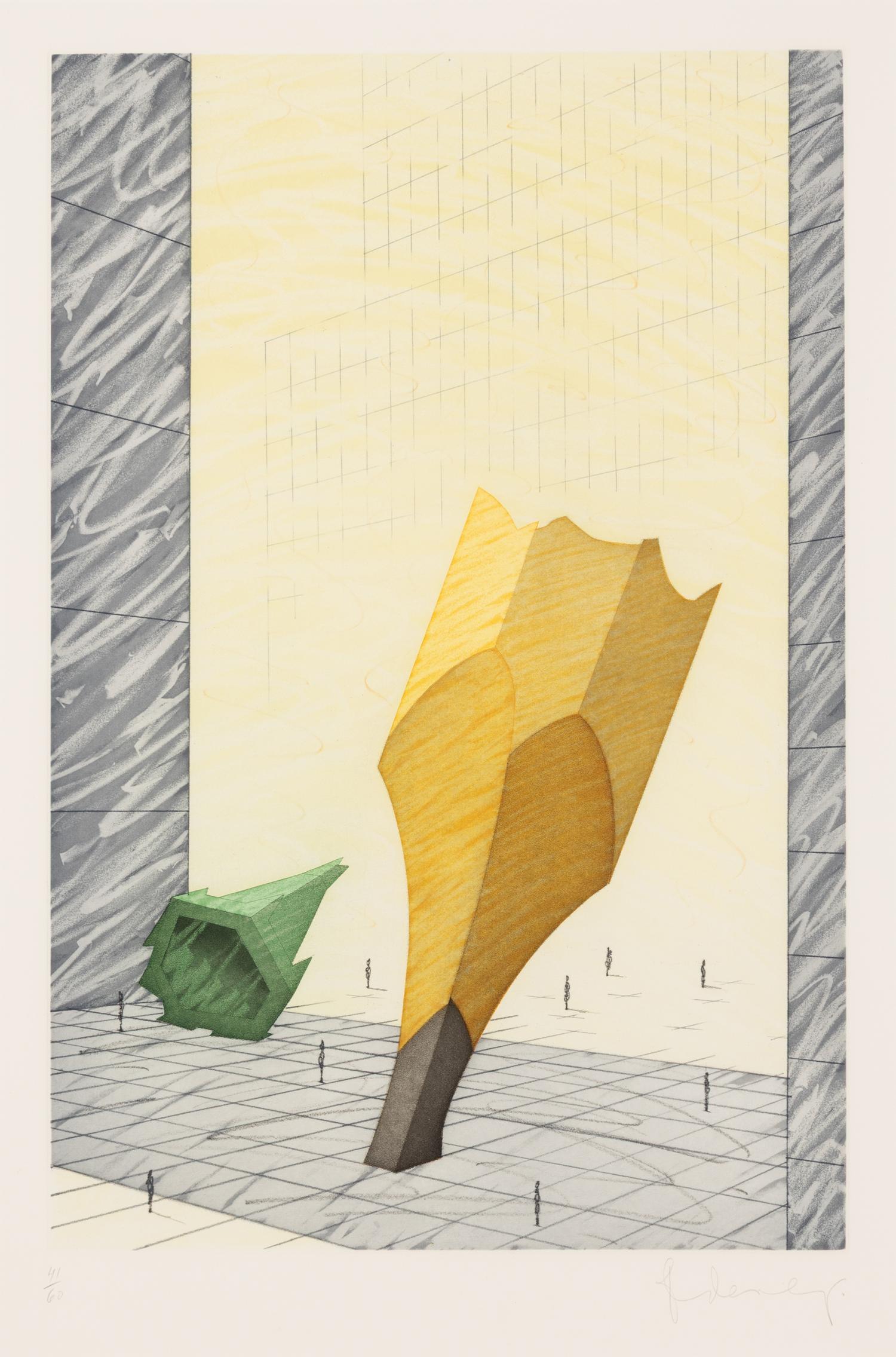 Claes Oldenburg (American, 1929-2022) — Proposal for a Colossal Monument in Downtown New York City, 1993
