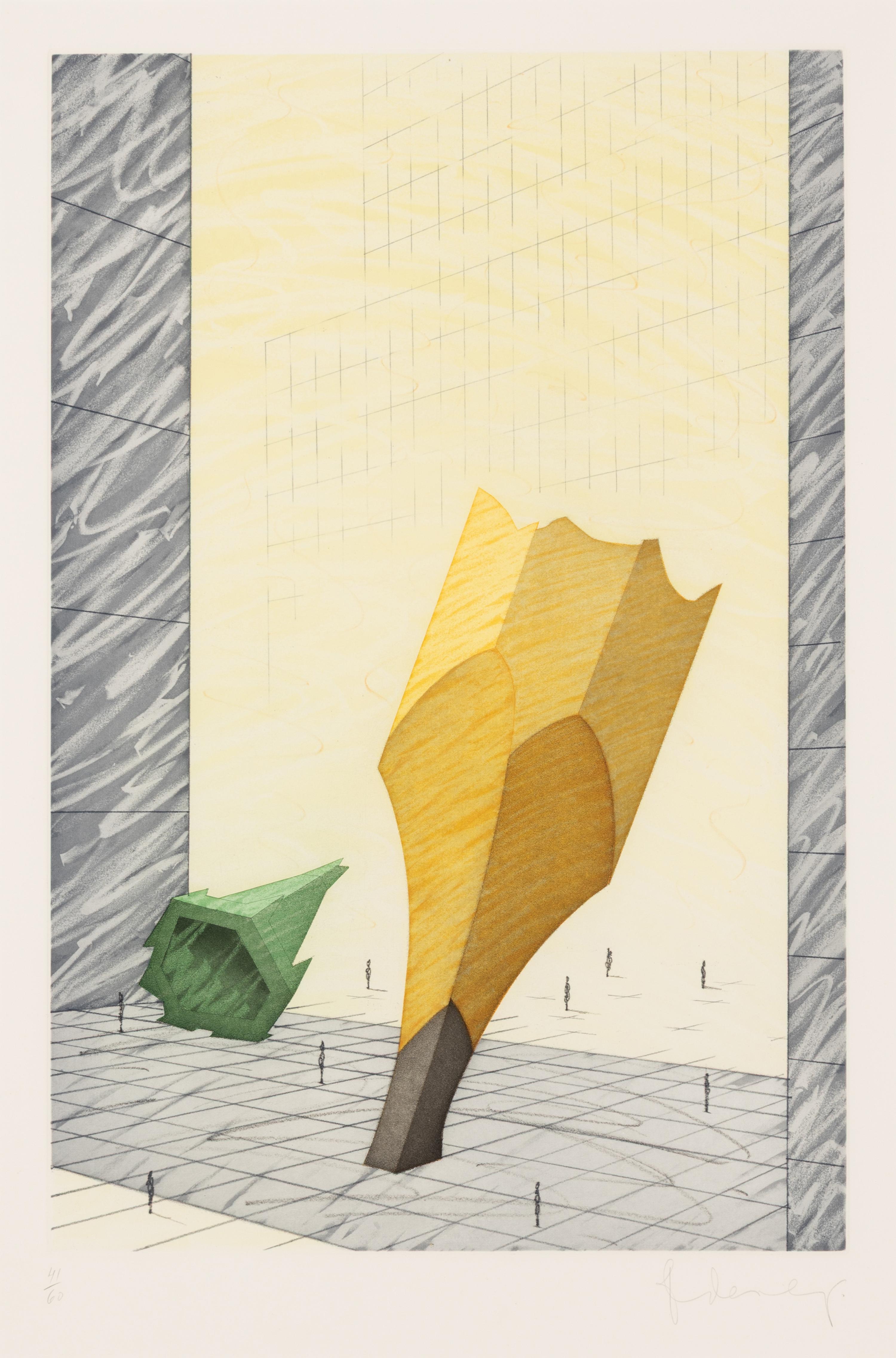 Claes Oldenburg (American, 1929-2022) — Proposal for a Colossal Monument in Downtown New York City, 1993