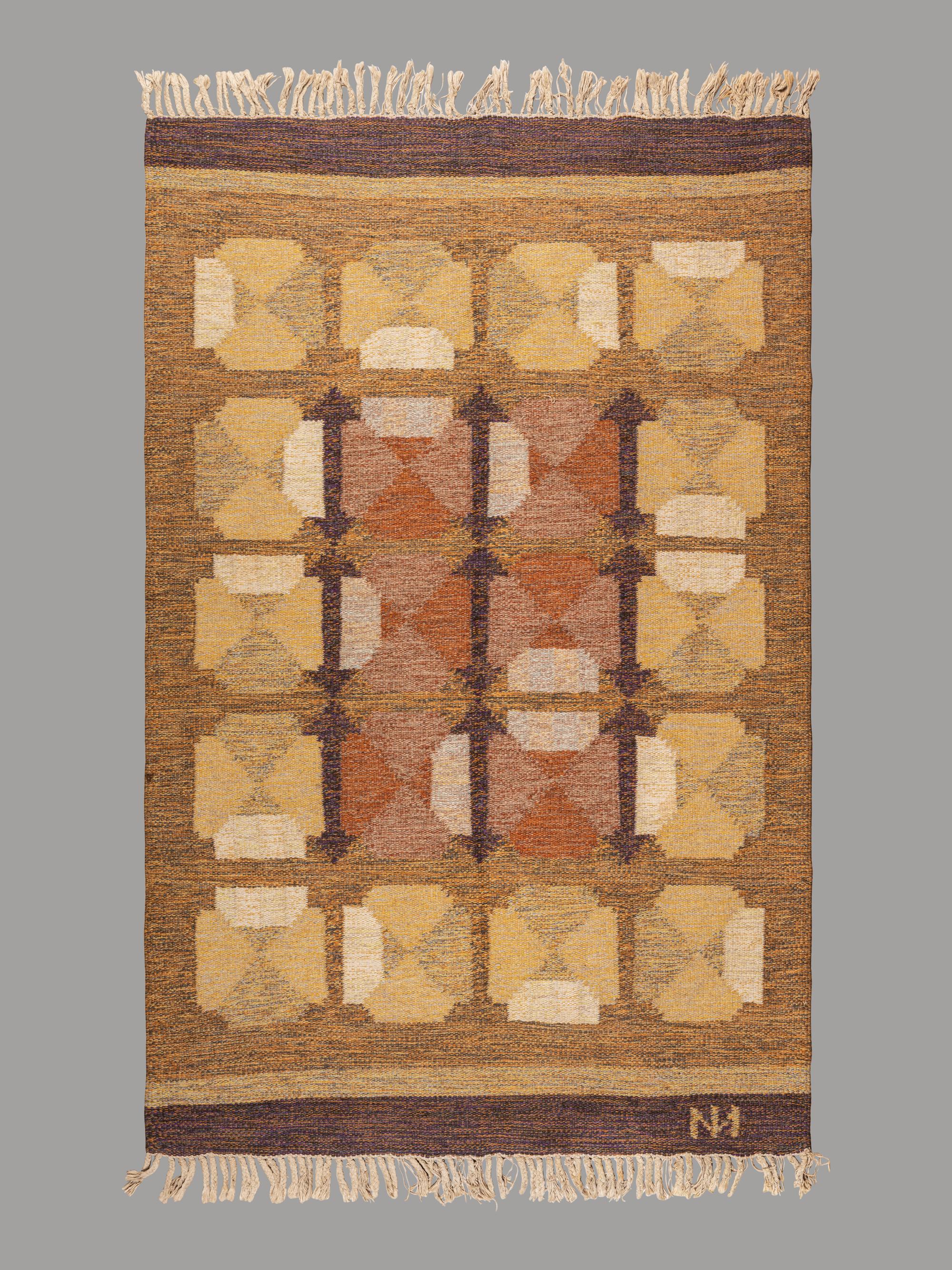 'Harsyra' Flatweave Rug from the 'Treklang' Series Alestalon Mattokutomo, Finland