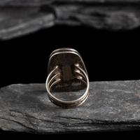 Victor Beck (Diné, 1941-2022) — Silver and Turquoise Men's Ring