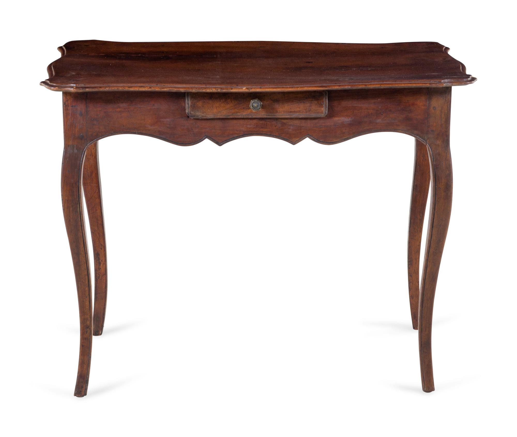 A Louis XV Provincial Walnut Table à Écrire