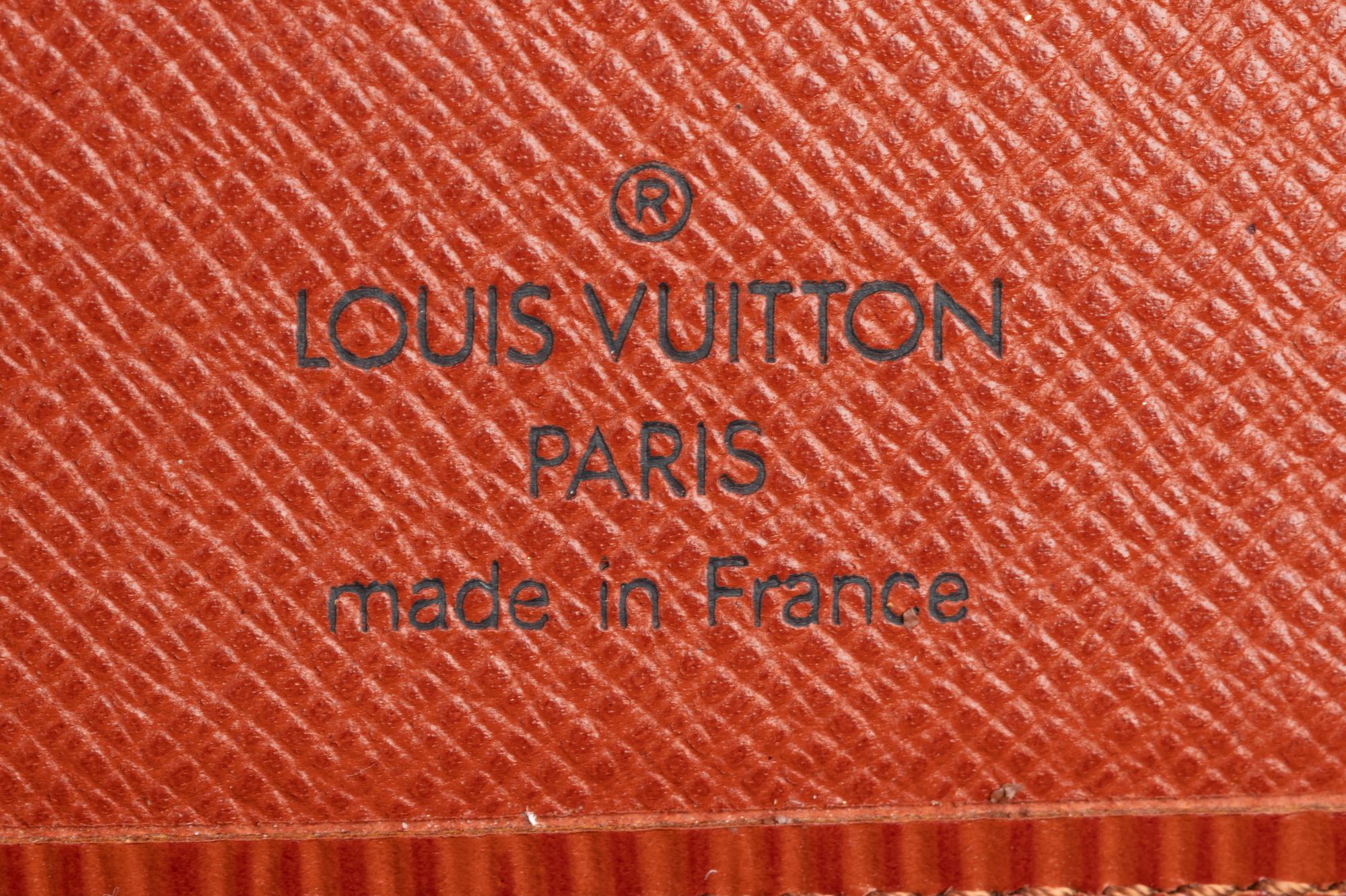 Louis Vuitton Brown Epi Leather Sorbonne Bag and Two Wallets