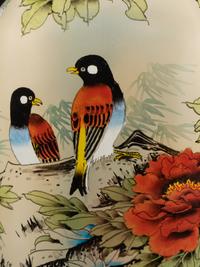 An Interior Painted Glass Vase