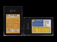 A Group of Graded Vintage Pete Rose Topps Baseball Cards,