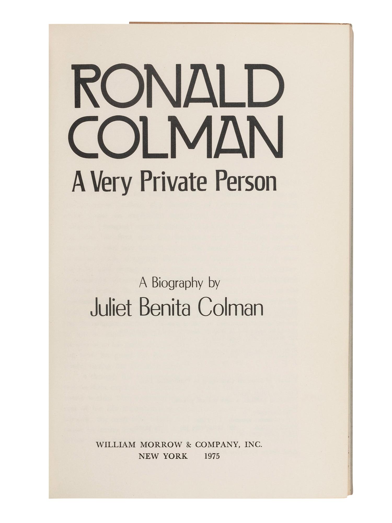 [HOLLYWOOD]. A group of 11 works, many with connections to film and entertainment, all SIGNED copies, comprising: