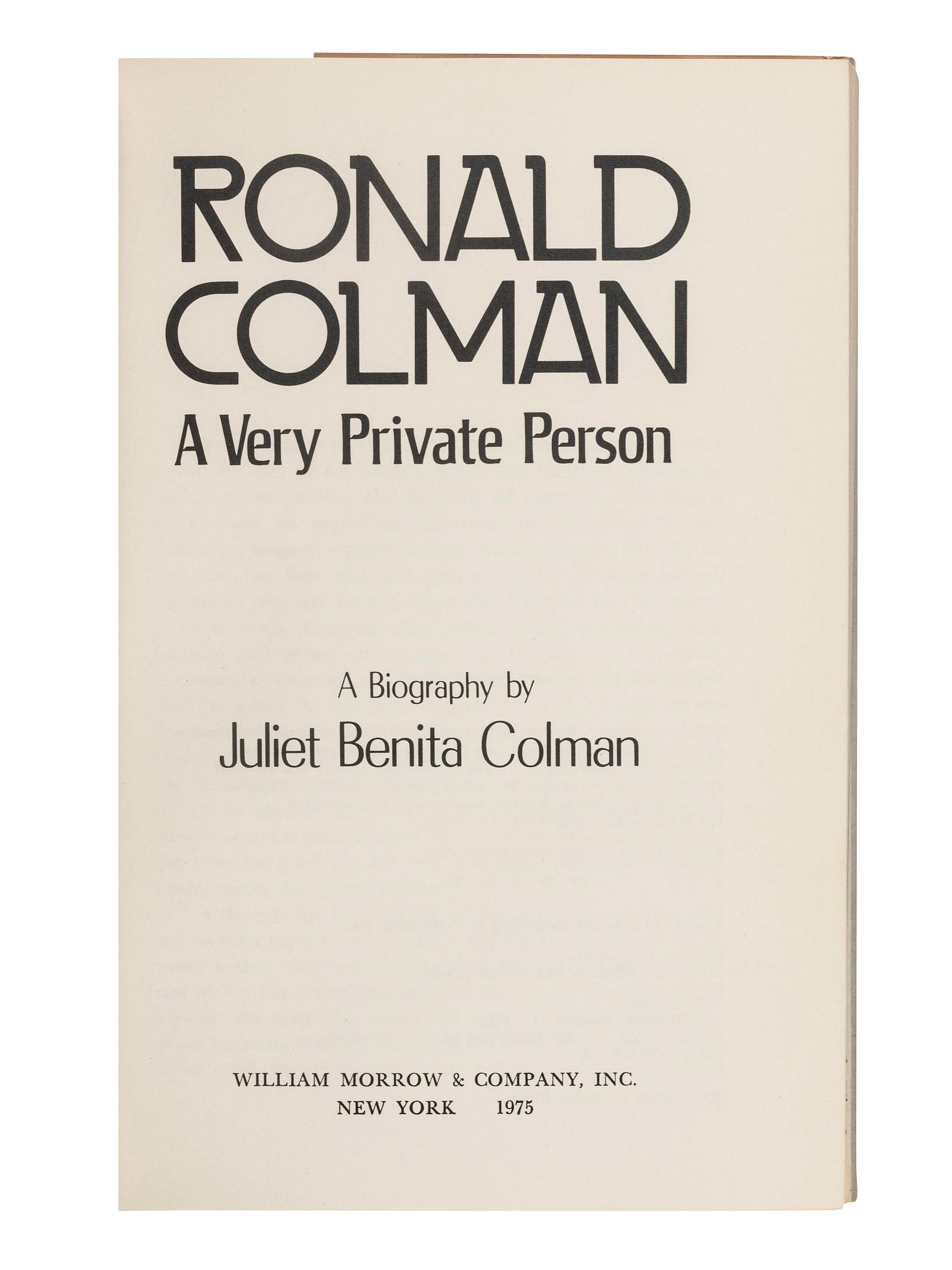 [HOLLYWOOD]. A group of 11 works, many with connections to film and entertainment, all SIGNED copies, comprising: