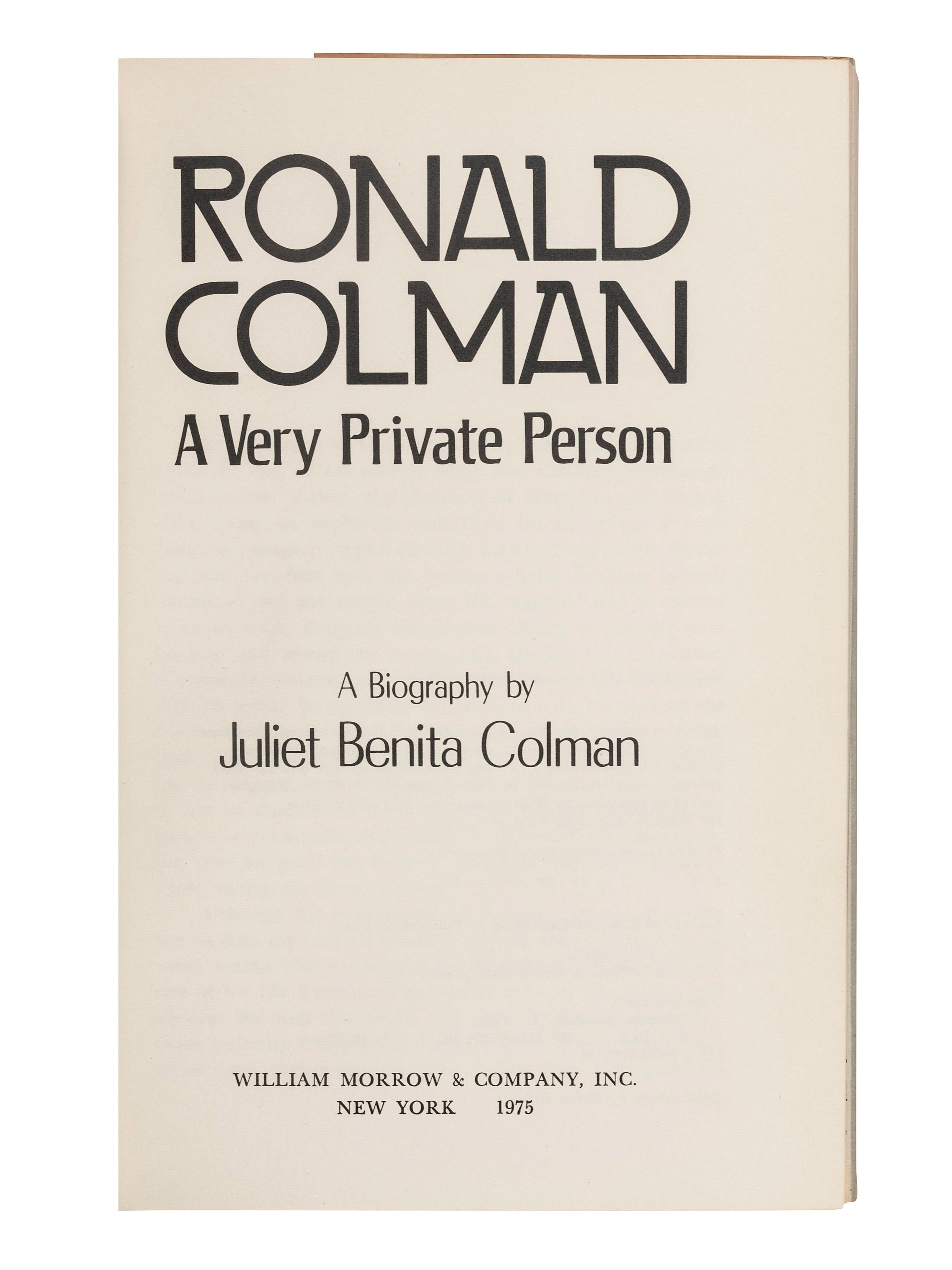 [HOLLYWOOD]. A group of 11 works, many with connections to film and entertainment, all SIGNED copies, comprising: