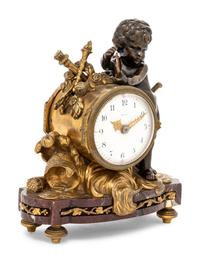 A Louis XVI Style Table Clock