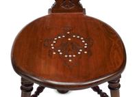 A Set of Four Levantine Marquetry Side Chairs