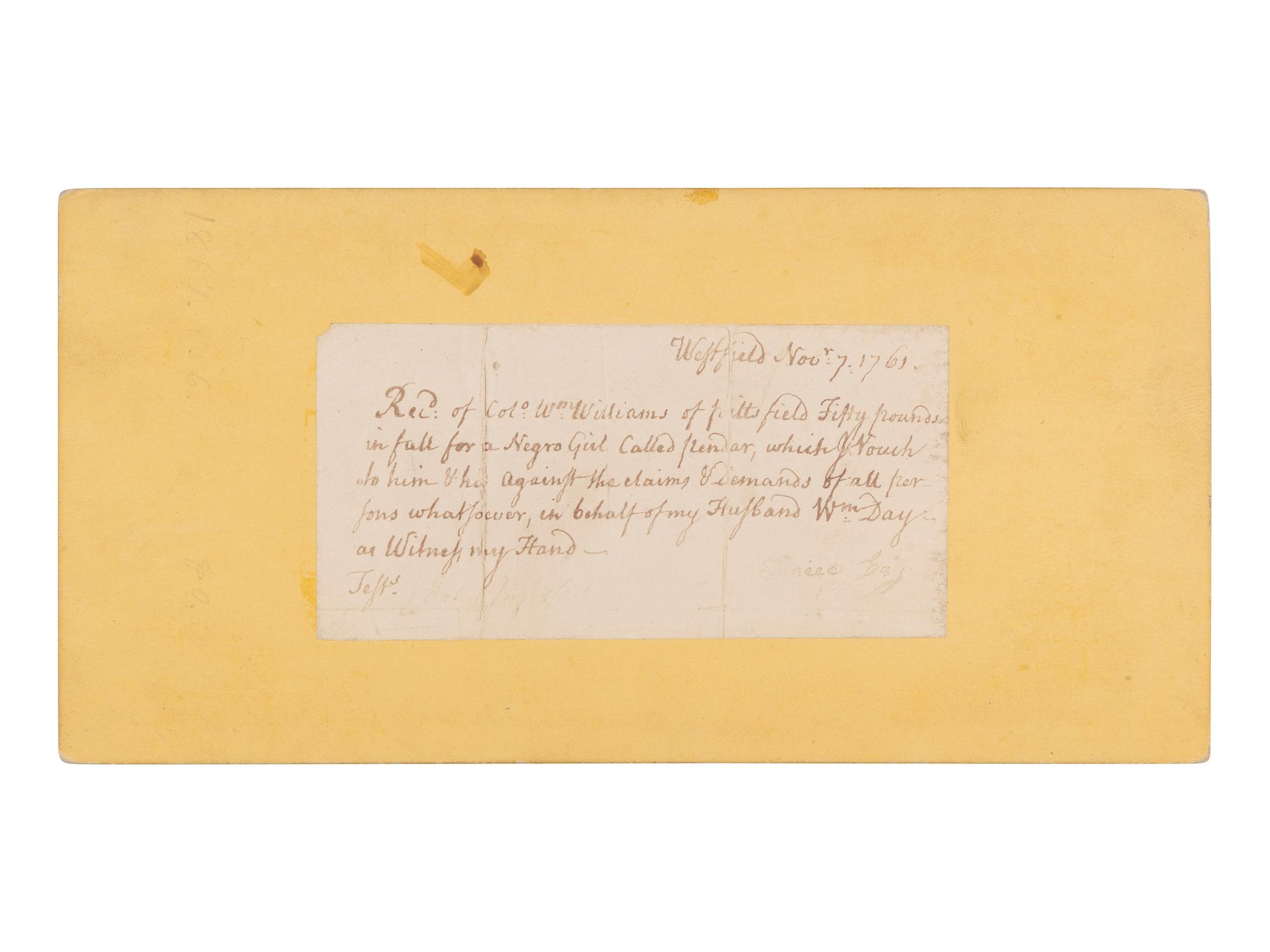 [EARLY PHOTOGRAPHY]. "Negro Woman Pender," stereoview with manuscript identification.