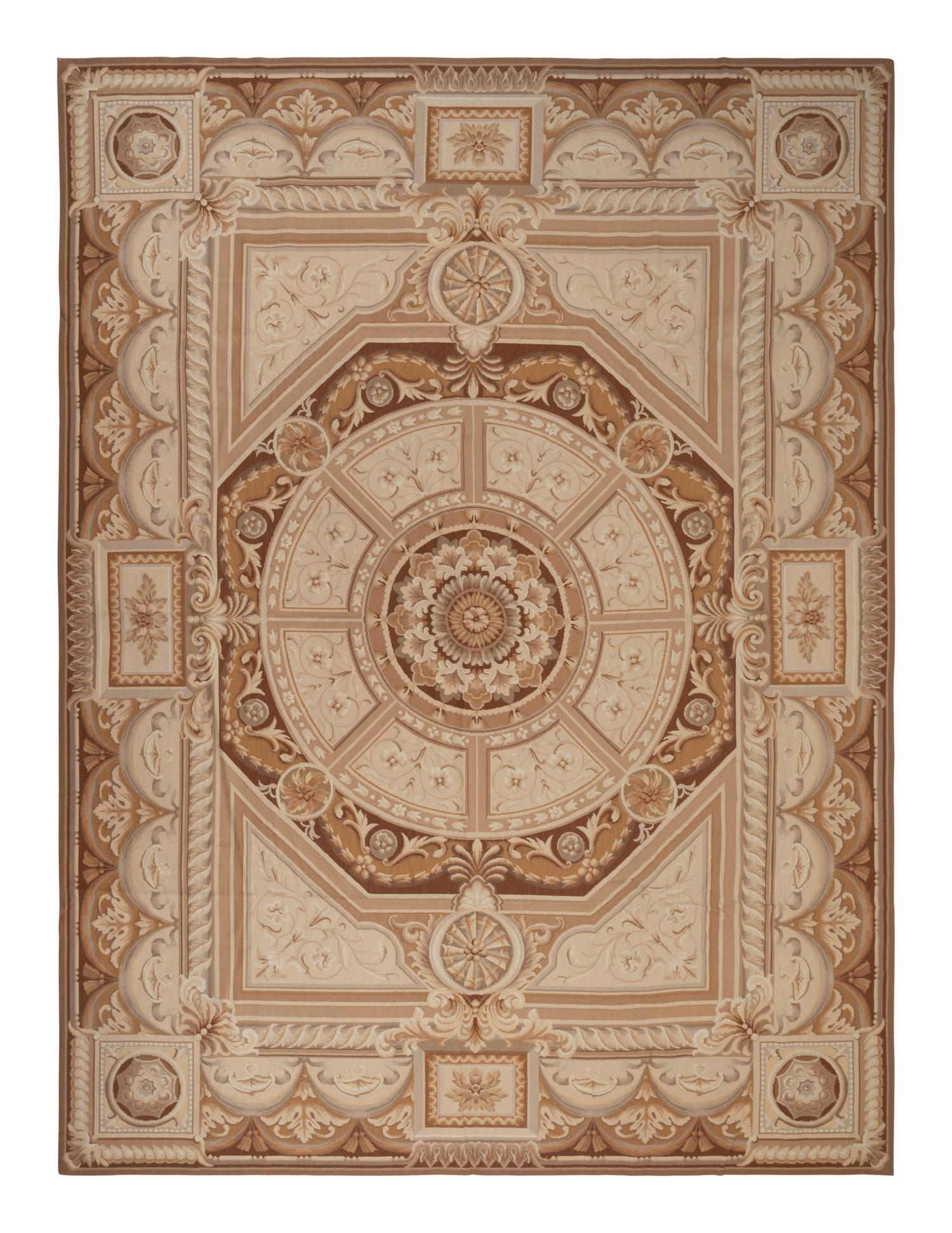 A Feizy Savonnerie Style Wool Rug