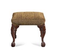 A German Carved Walnut Upright Player Piano and Upholstered Bench