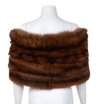 A Sable Off The Shoulder Stole, 45" L x 17" W.