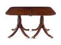 A George III Mahogany Double Pedestal Dining Table