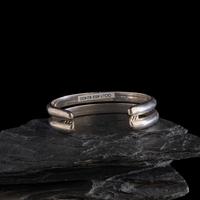 Navajo Stamped Double Bangle Ingot Cuff Bracelet