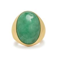 Yellow Gold and Jade Ring