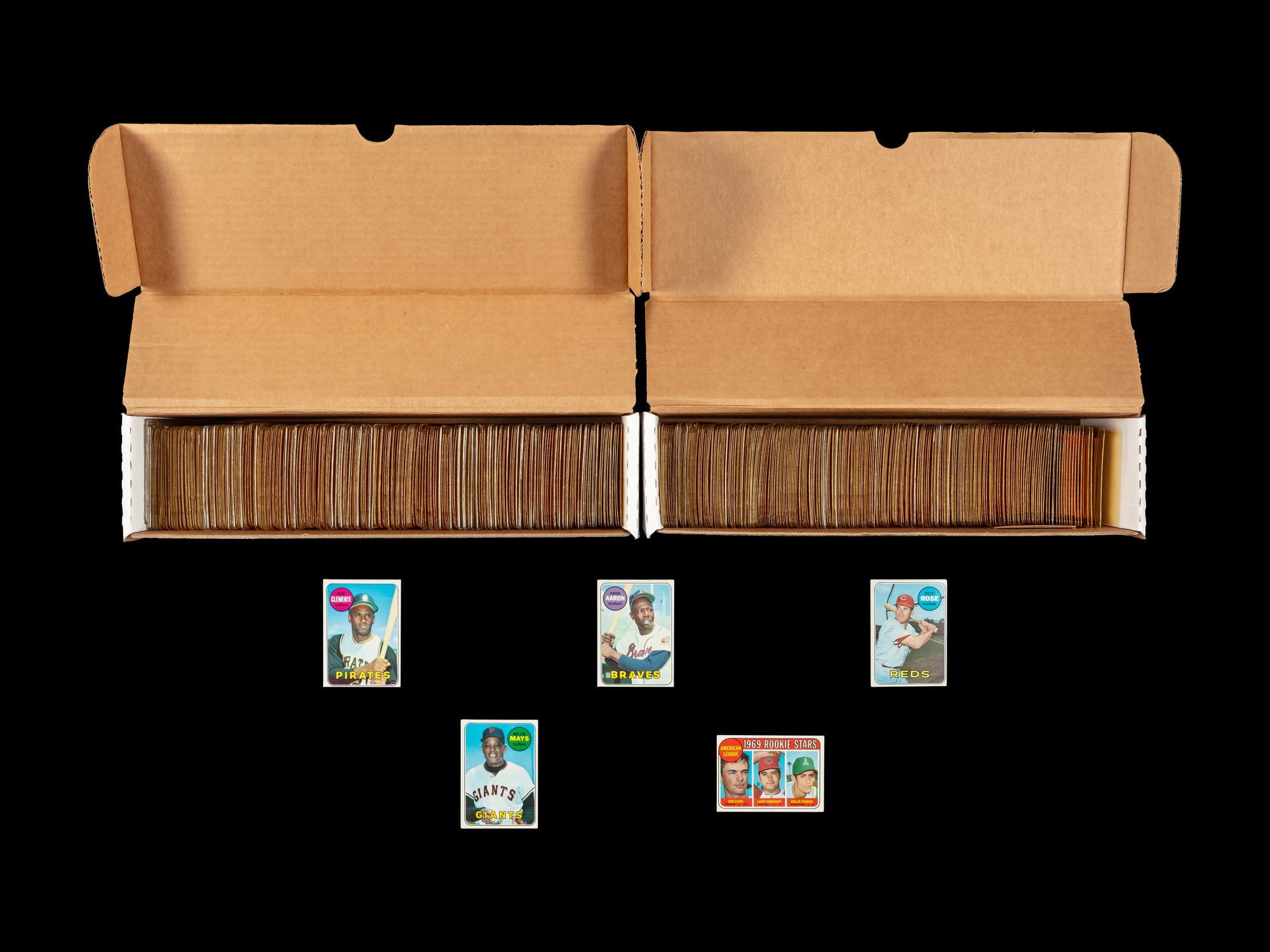 A Partial Set of 1969 Topps Baseball Cards (555/664)