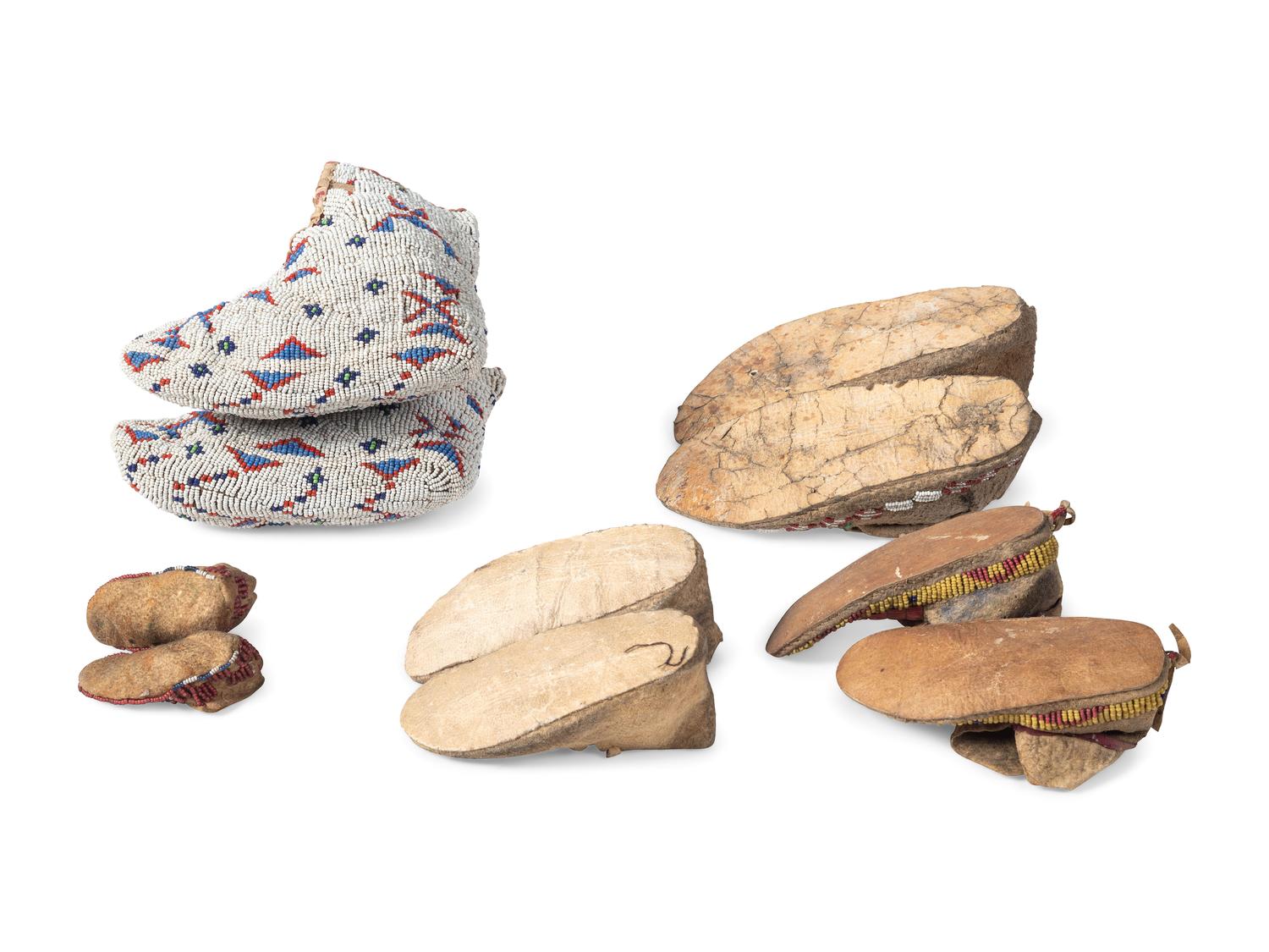 Collection of Plains Children's Moccasins