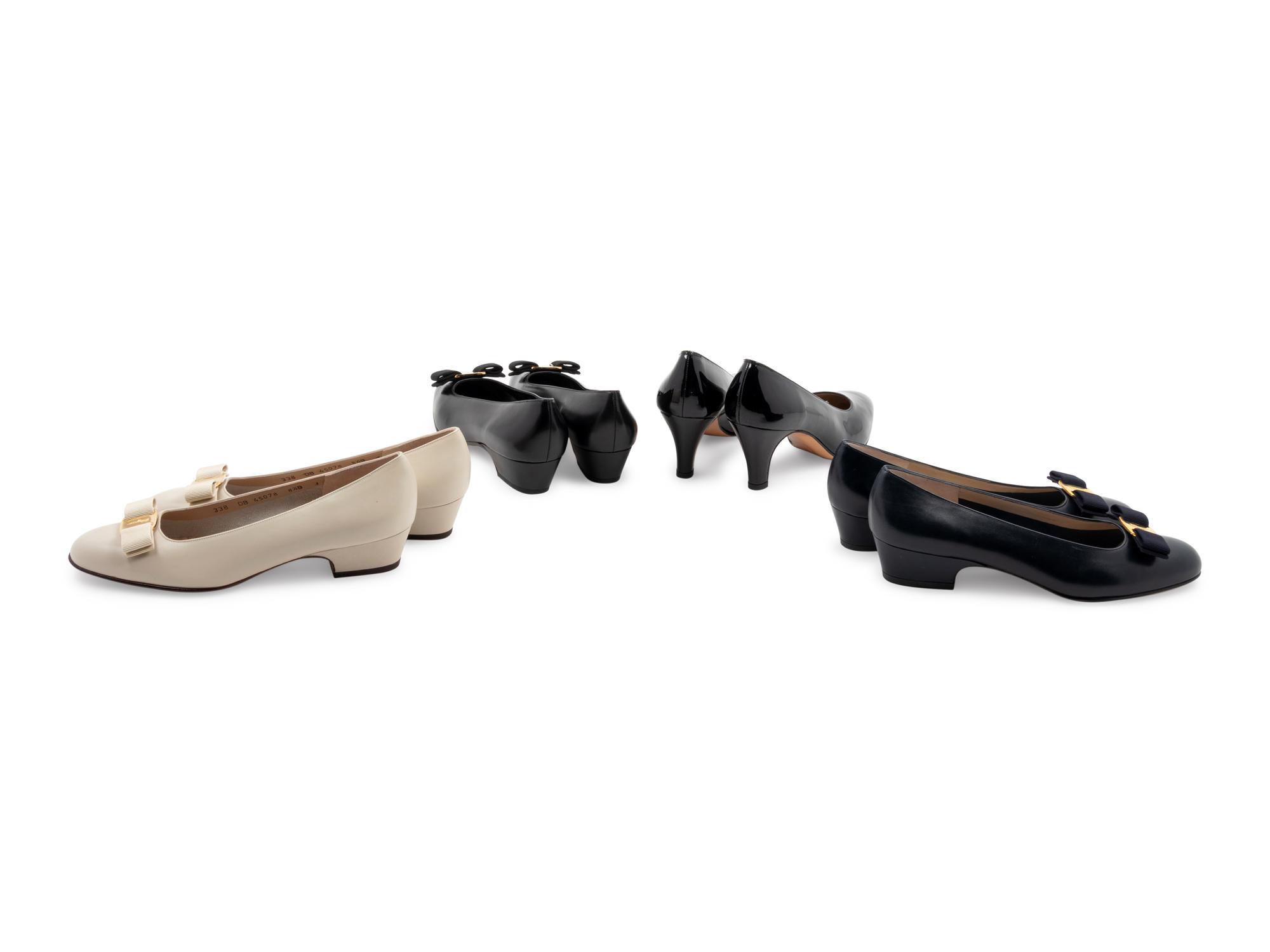 Nine Pairs of Salvatore Ferragamo Shoes, 1990-2010s