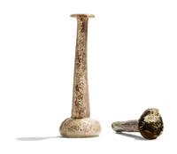 Two Roman Glass Unguentaria