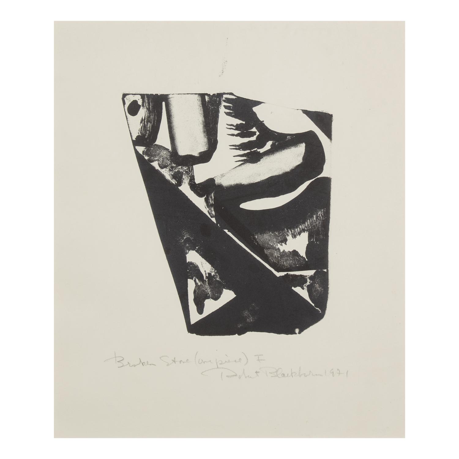 Robert Blackburn (American, 1920-2003) — Untitled (aka Broken Stone I, One Piece ), 1971