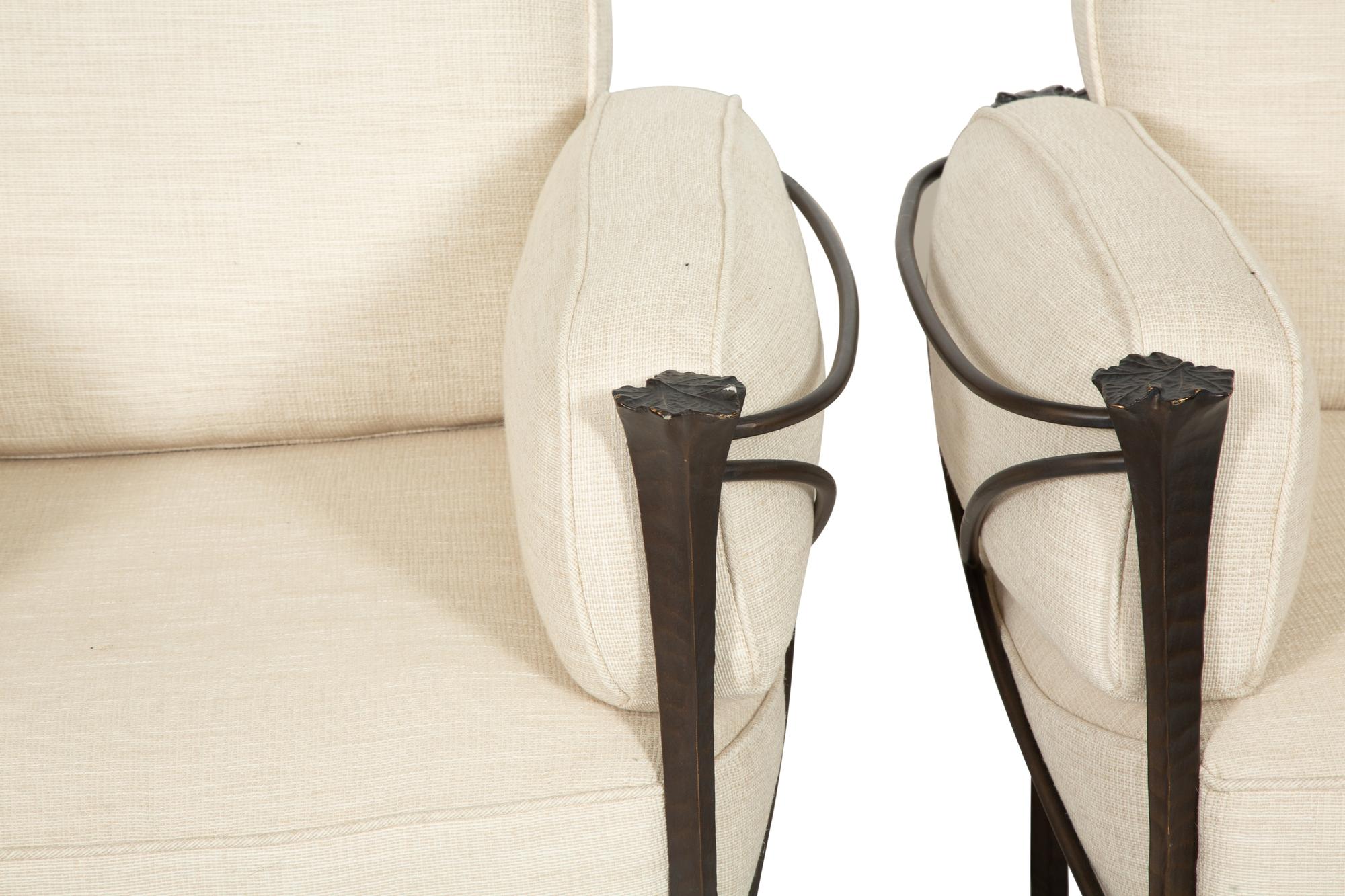 A Suite of Michael Taylor Arcadia Patinated Aluminum Outdoor Furniture