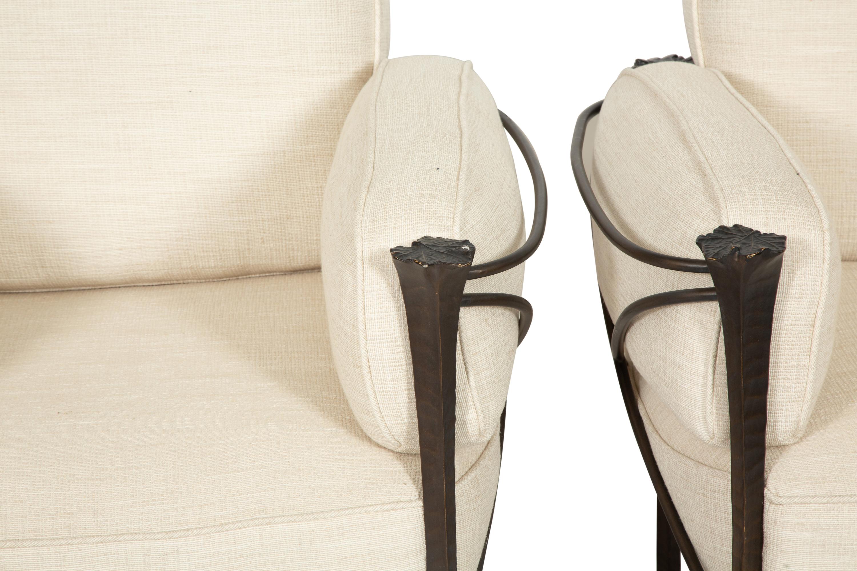 A Suite of Michael Taylor Arcadia Patinated Aluminum Outdoor Furniture