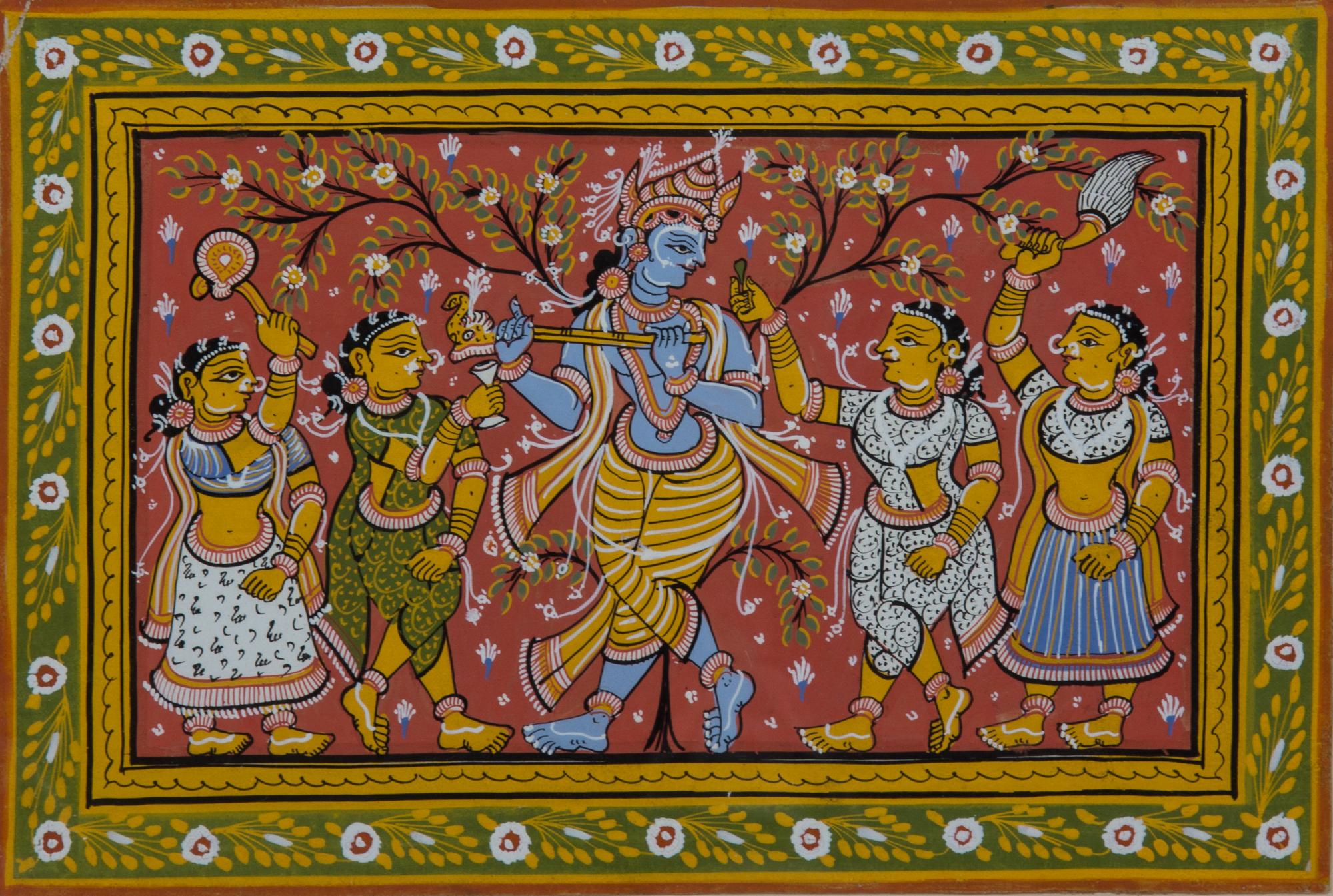 Two Rajasthani Court Paintings Dimensions of larger 10 1/4 x 15 inches. — 19th Century/20th Century