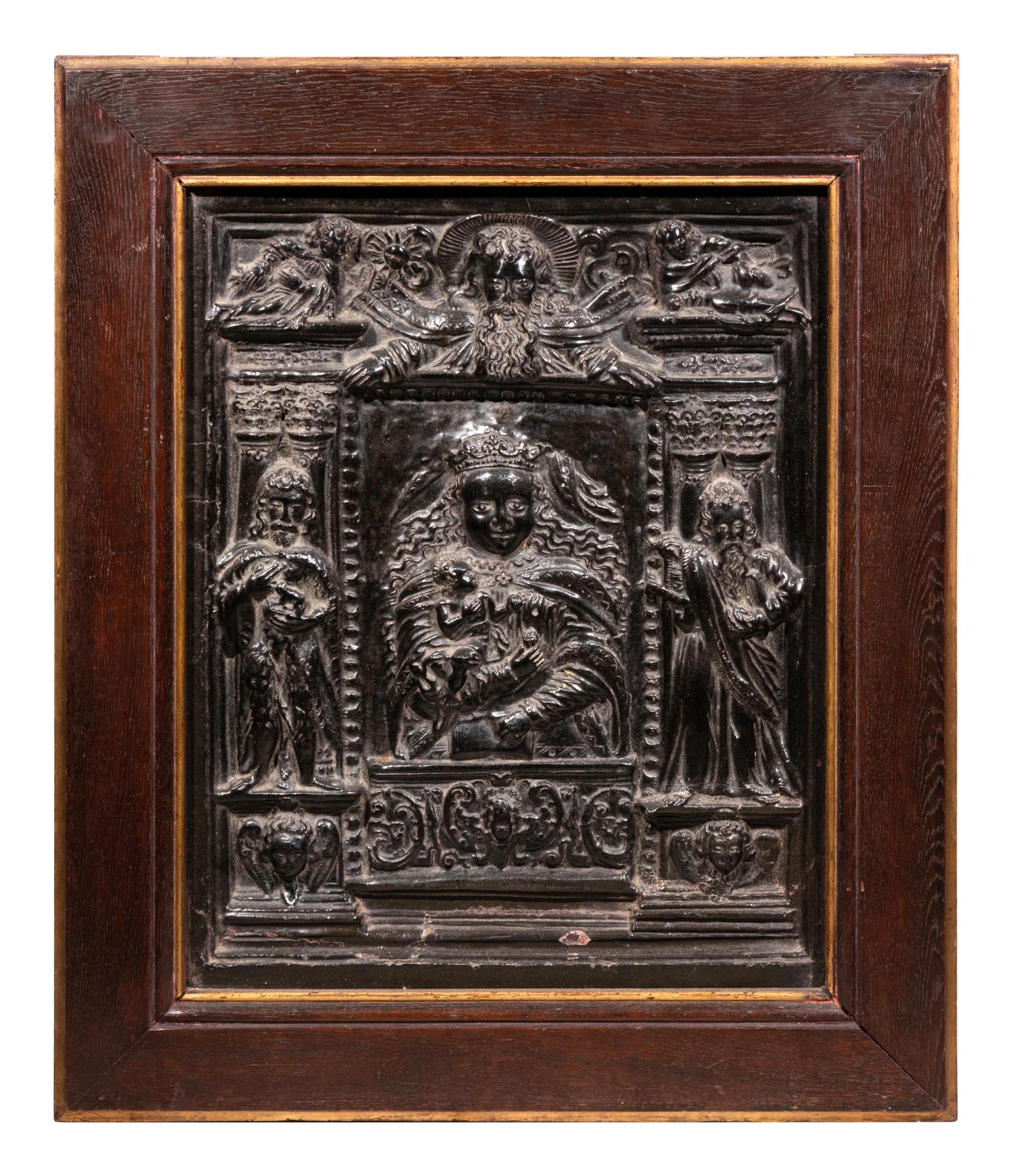 A Cast Relief of the Madonna and Child