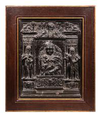 A Cast Relief of the Madonna and Child