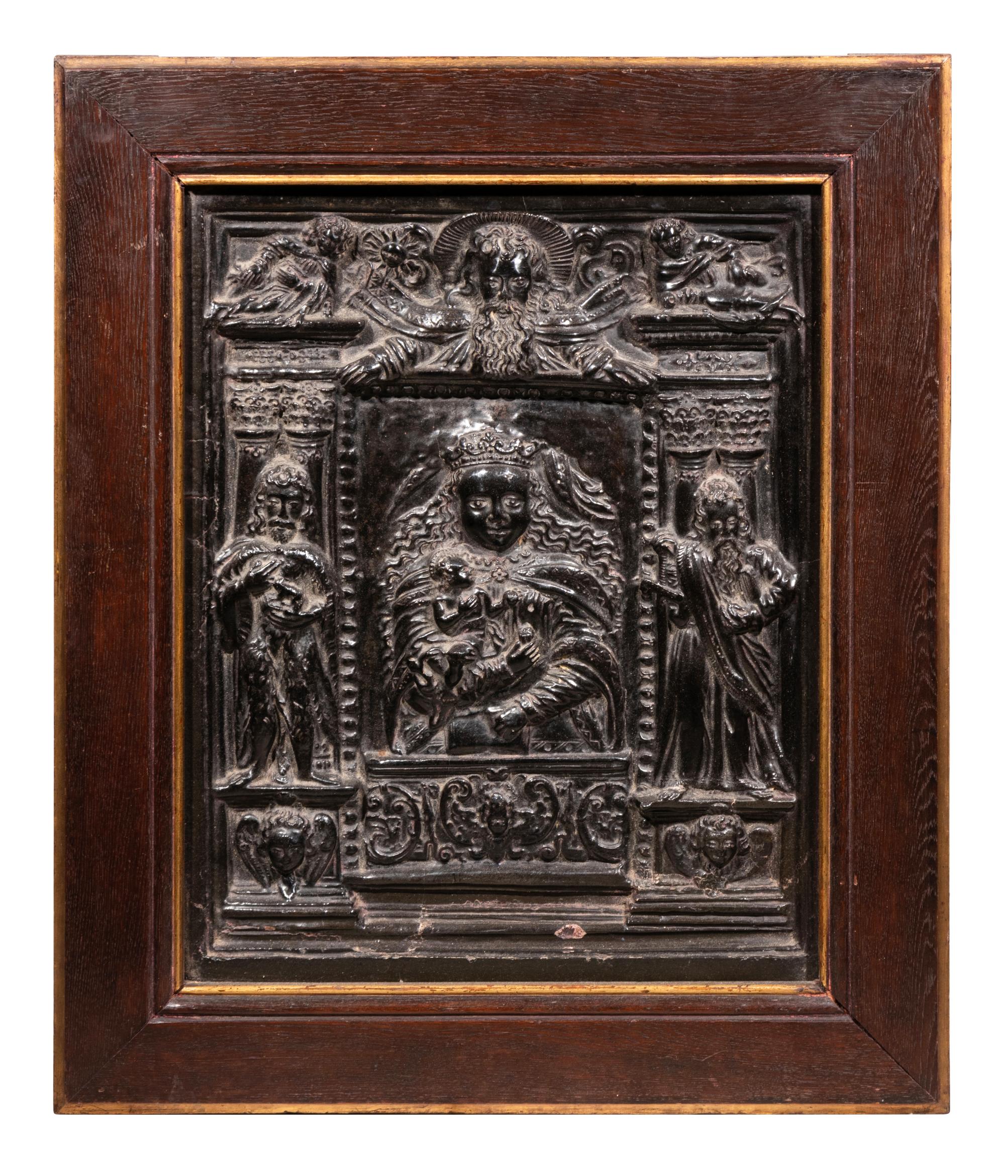 A Cast Relief of the Madonna and Child