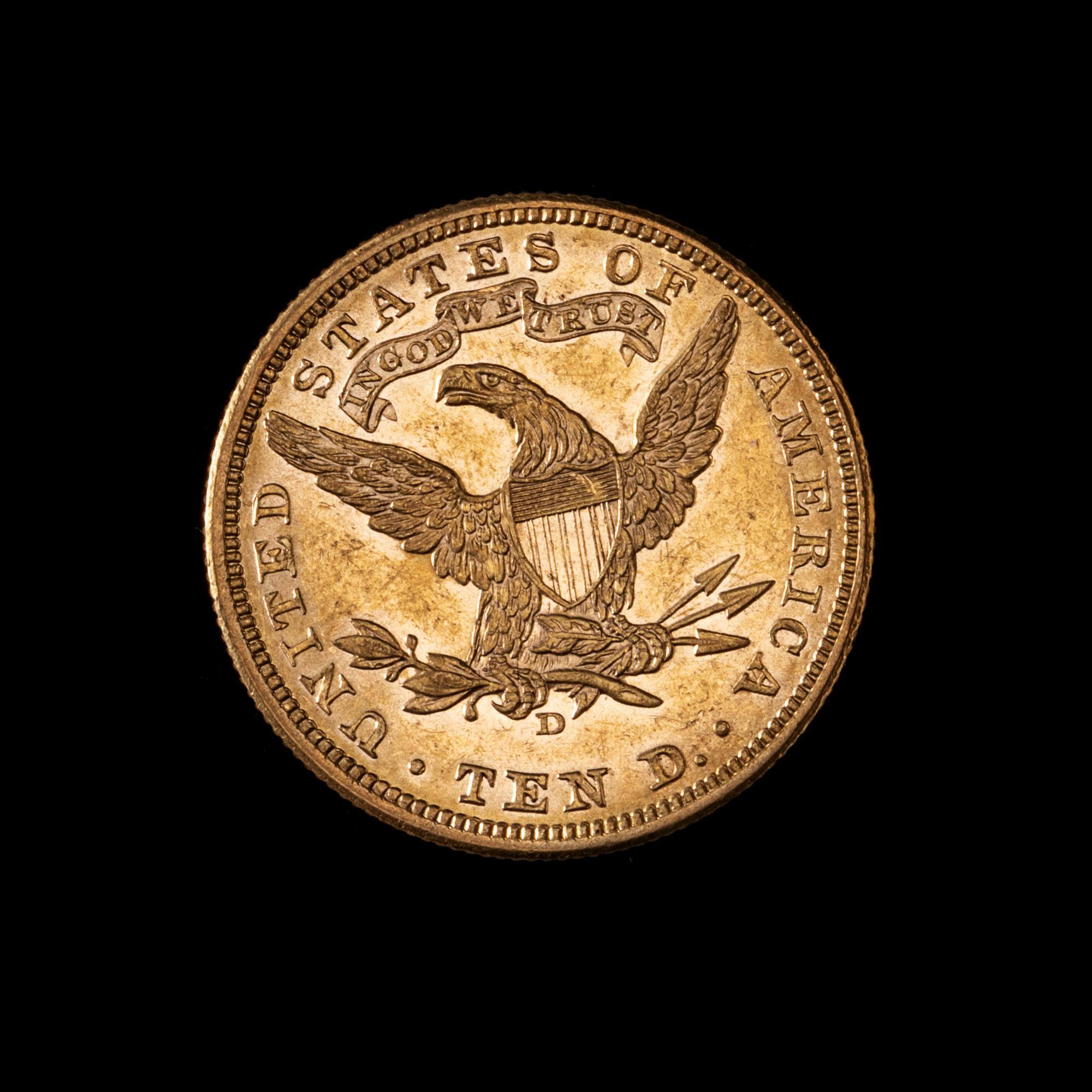 A United States 1907-D Liberty Head $10 Gold Coin